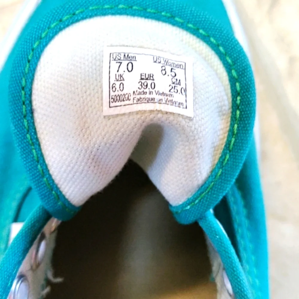 Turquoise Vans - Picture 6 of 6